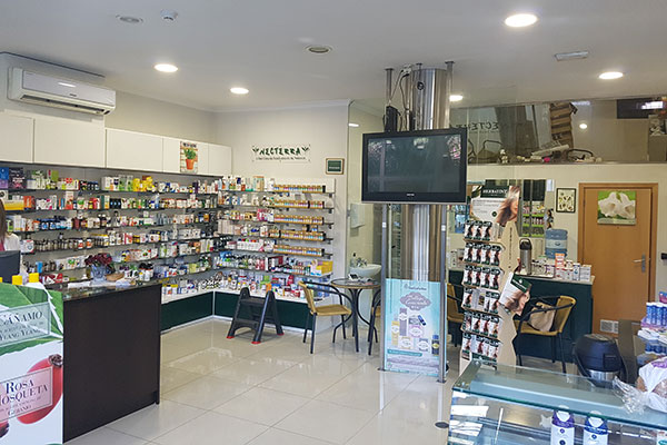 interior da loja Necterra em Viseu